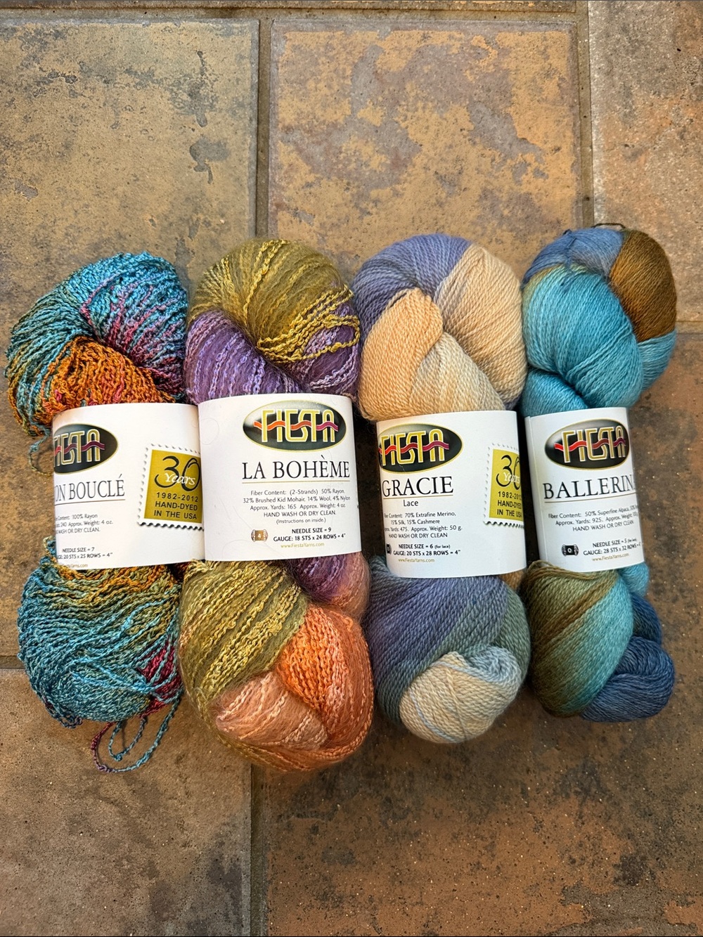 Fiesta Hand dyed Yarn Bundle